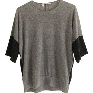 10 Crosby Derek Lam Color Block Knit Sweater Gray Size Small